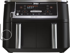 Ninja Air Fryer, Roast, Bake, Air Fry, Crisps, Broil, Reheats, Keep Warm, 10-in-1, Fries, Frozen Food, Veggies, and Meat, Quick Meals, Healthy Meals, Less Oil, 10 QT, Black, DZ302