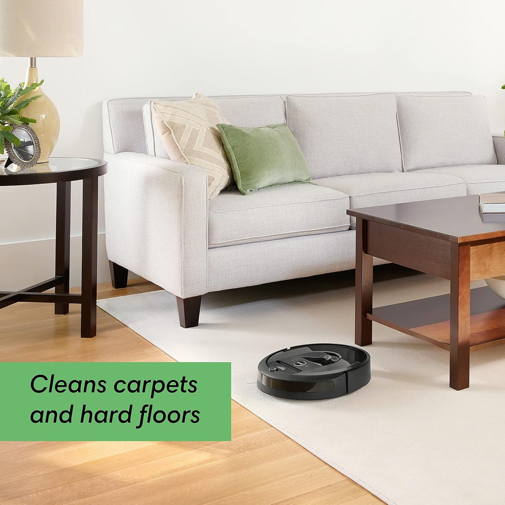 iRobot Roomba Combo j5+ Self-Emptying Robot Vacuum & Mop – Identifies and Avoids Obstacles Like Pet Waste & Cords, Empties Itself for 60 Days, Clean by Room with Smart Mapping, Works with Alexa