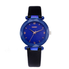 Starry Sky Women Wacthes Top Brand Luxury Casual Quartz Leather Watchband Strap Clock Analog Wrist Watch for female reloj mujer