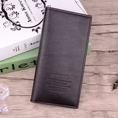 Men PU leather long clutch wallet business men Cards holder purse brown black male fashion pocket wallet Coin bag purse Billfold